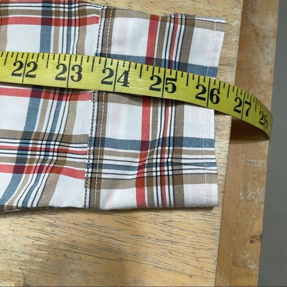 JCrew Secret Wash Cotton Plaid Poly Shirt - Picture 10 of 11